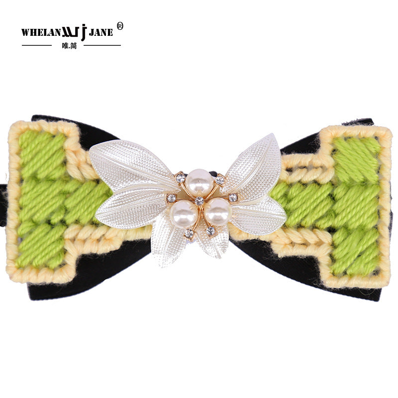 Men's and Women's Bow Ties, Wool Thread, Crochet Flowers, Crystal Pearls, Children's Authentic Bow Ties, Men's Weddings, Wedding Grooms