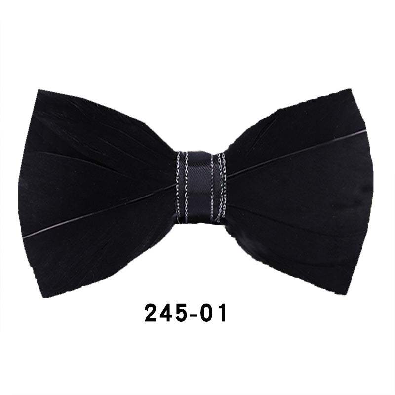 Rose Red Fashion Men's Wedding Groom Groomsman Banquet Korean Bow Tie British Style Bow