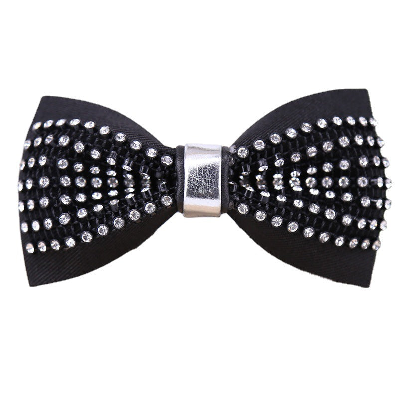 197 Net Diamond Black White Crystal Bow Tie Men's Wedding Wedding Collar Flower Children's Suit Bow