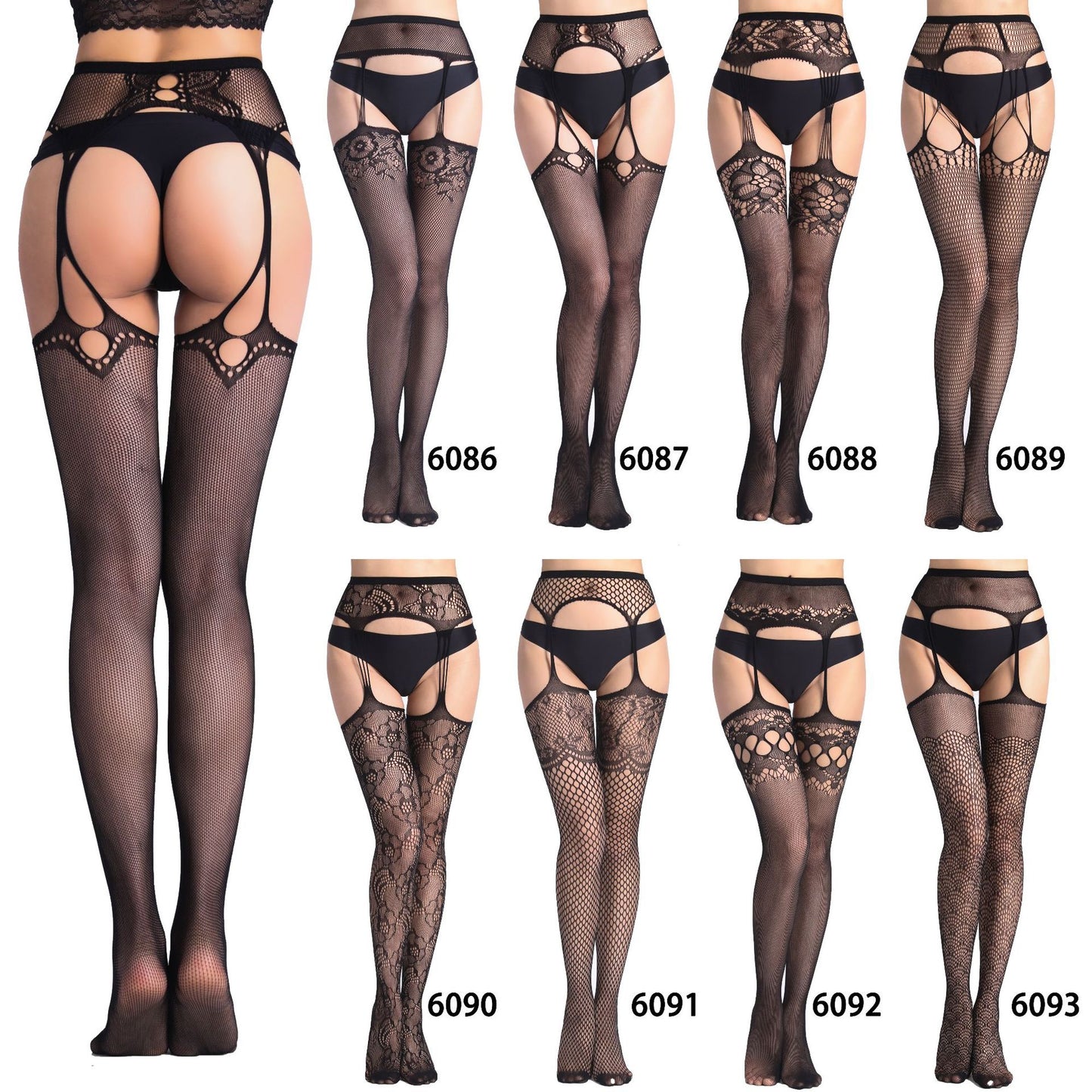 Yue Die, a generation of erotic underwear, hollow suspenders, jacquard pants, leggings, pantyhose, large mesh, fishnet socks, Europe and the United States