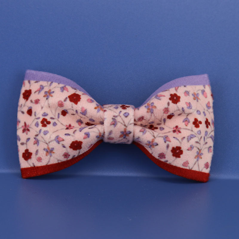 10*5 child safety needle classic print bow tie handmade custom student flower color print bow tie