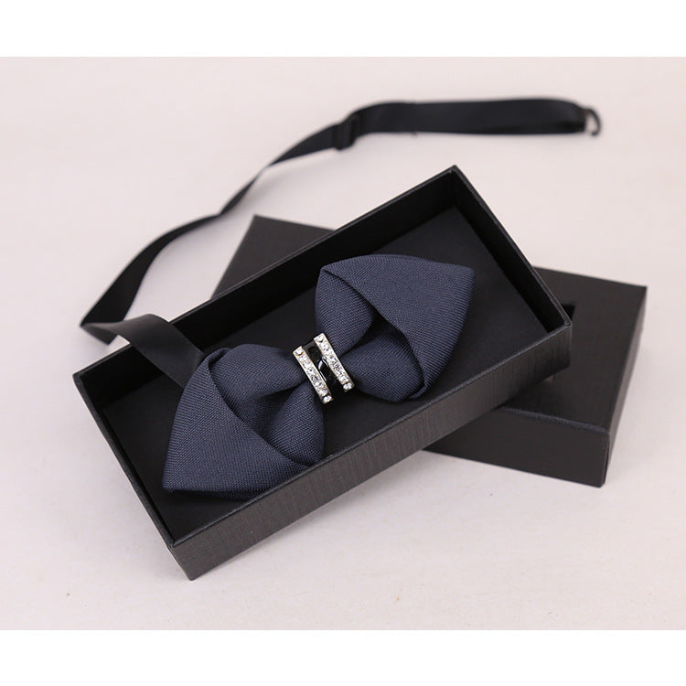 Men's Bow Tie Crystal Rhinestone Banquet Nightclub Super Flash Diamond Wedding Groom Clay Pot Colorful Bow Tie