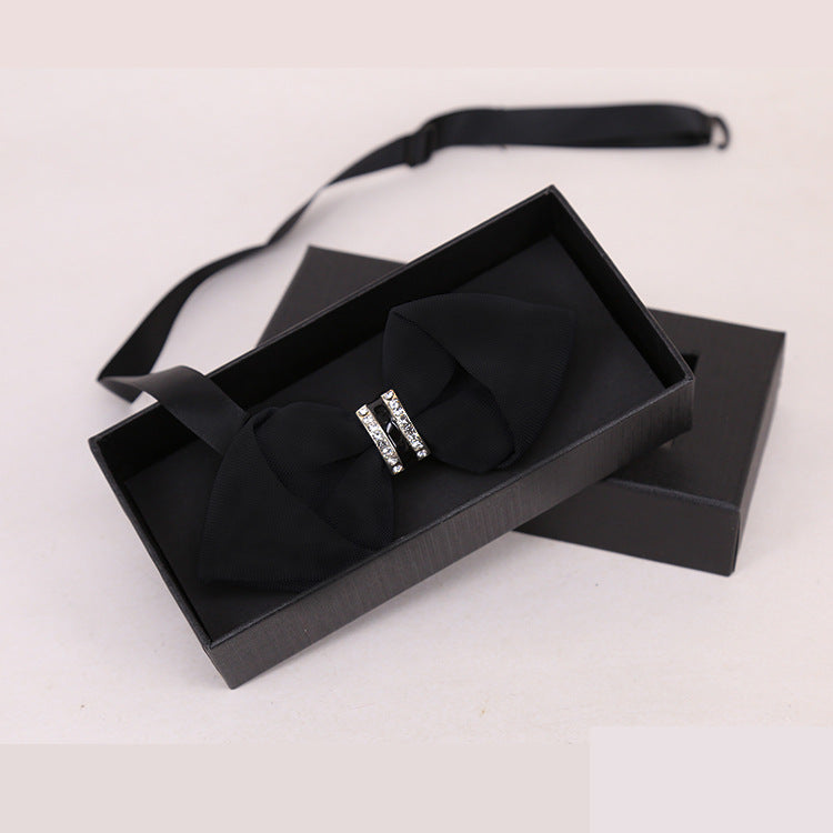 Men's Bow Tie Crystal Rhinestone Banquet Nightclub Super Flash Diamond Wedding Groom Clay Pot Colorful Bow Tie
