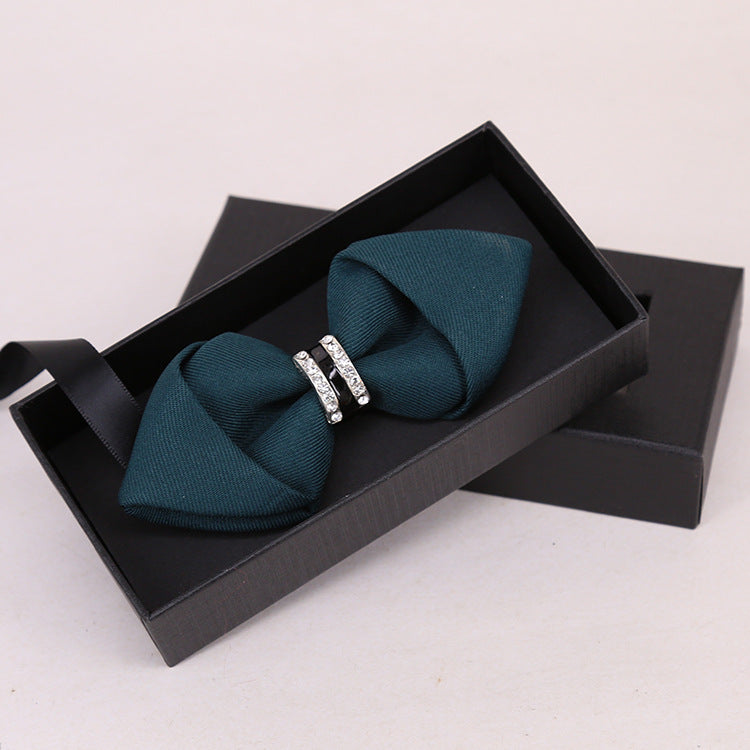 Men's Bow Tie Crystal Rhinestone Banquet Nightclub Super Flash Diamond Wedding Groom Clay Pot Colorful Bow Tie