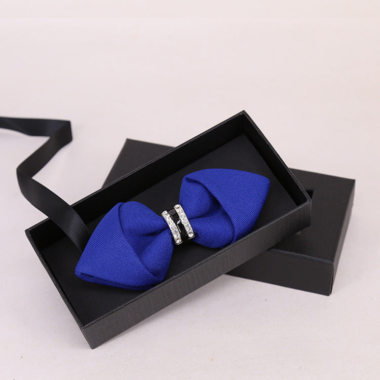 Men's Bow Tie Crystal Rhinestone Banquet Nightclub Super Flash Diamond Wedding Groom Clay Pot Colorful Bow Tie