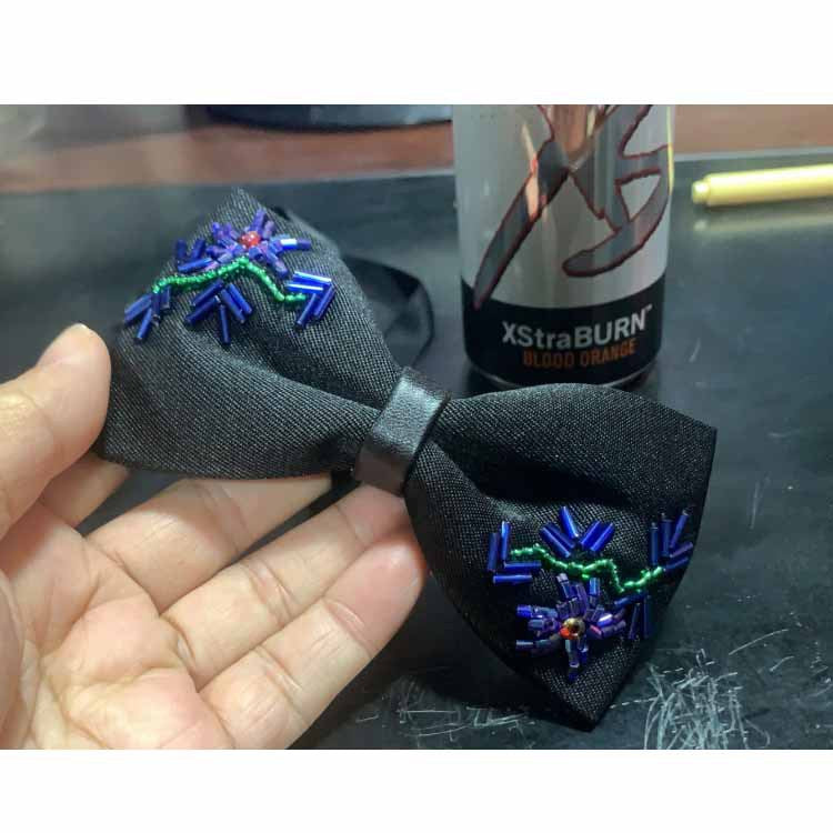 authentic bow tie embroidery bead embroidery male wedding wedding groom male and female bow tie crystal pearl parent-child new products