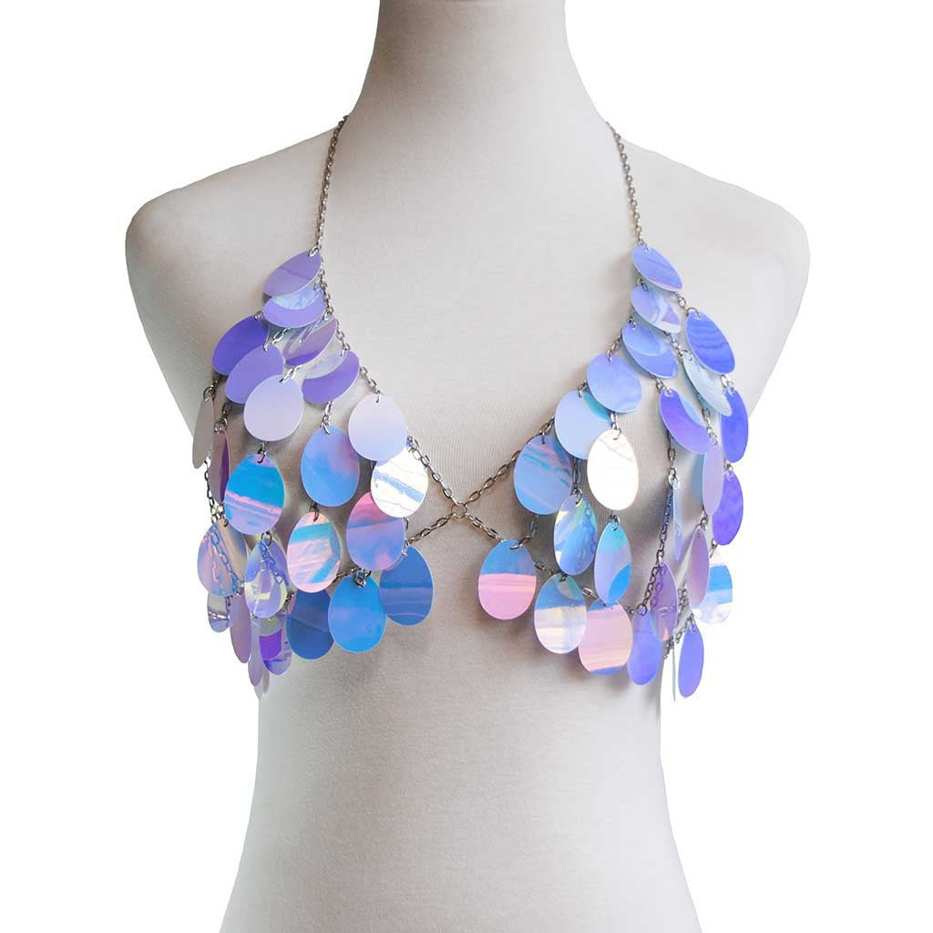 HOT European and American cross-border new accessories personality exaggerated fashion sequins body chain sequins sexy bikini bra