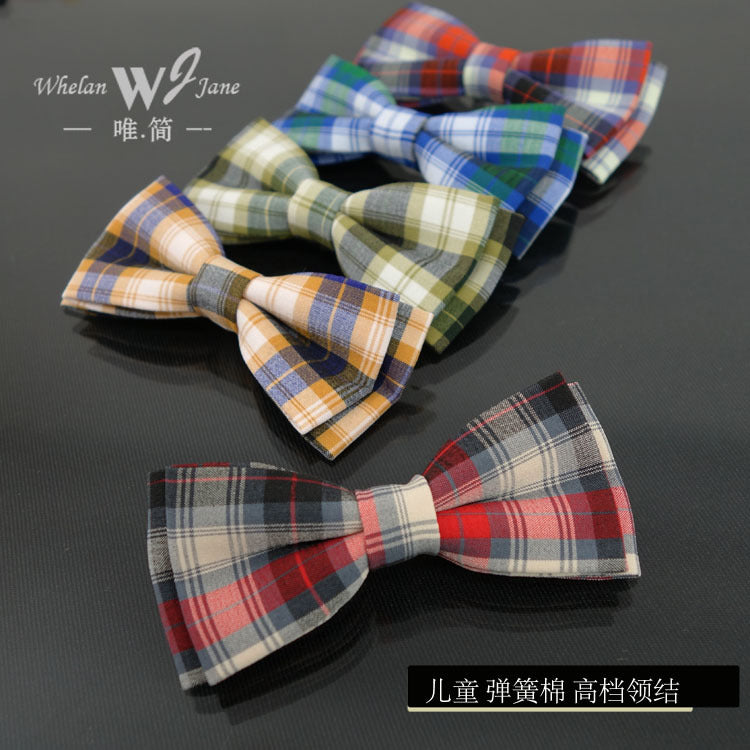 9-4CM New Korean Version Solid Color Children's Tie Boy Children's Baby Bow Tie Student Tie