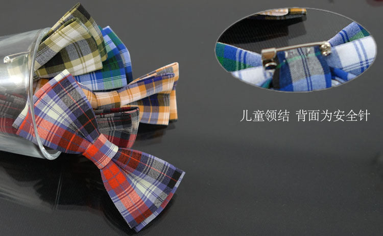 9-4CM New Korean Version Solid Color Children's Tie Boy Children's Baby Bow Tie Student Tie