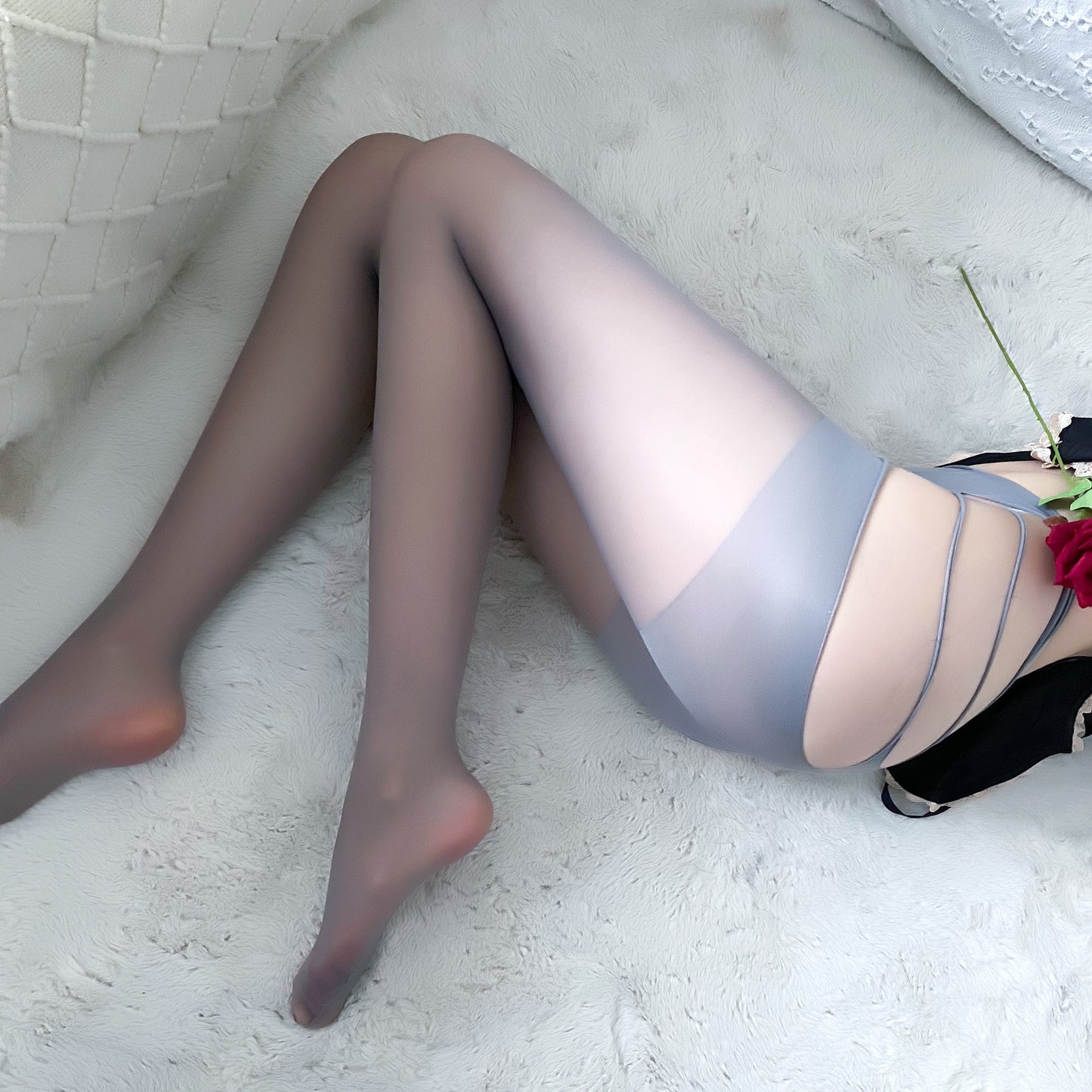 Yue Die's explosive sex temptation, sexy see-through cross open, free pantyhose, stockings, stockings 8267