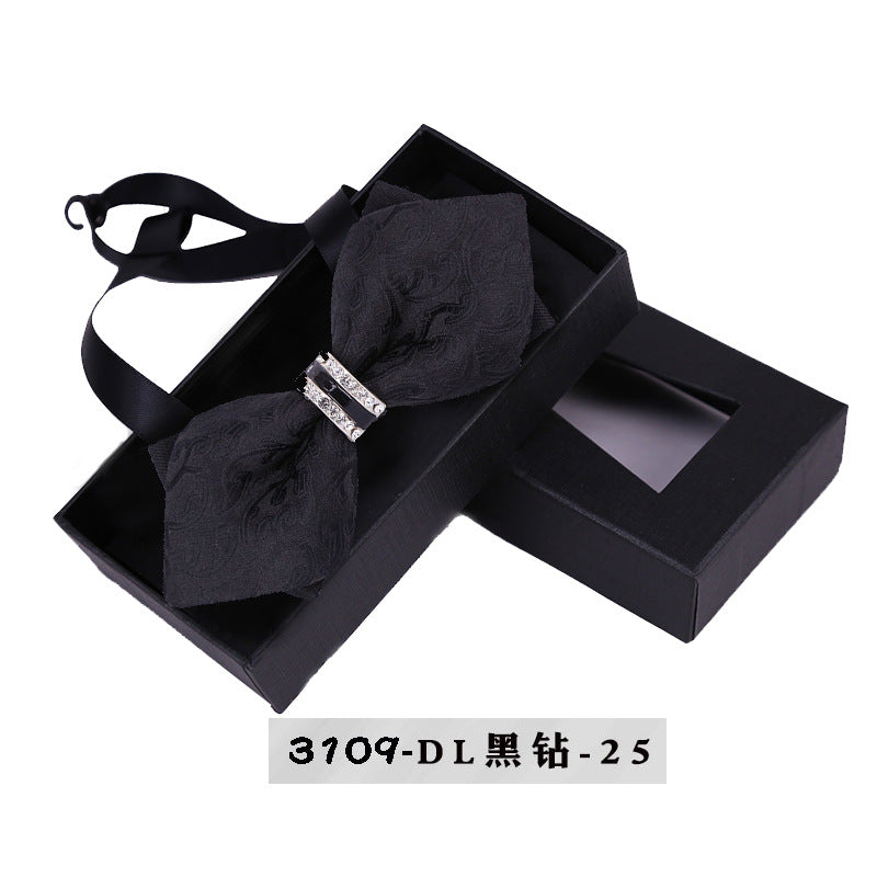 groomsman dress bow tie crystal metal collar flower evening dress wedding man wedding british shirt bow