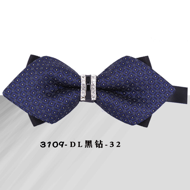 groomsman dress bow tie crystal metal collar flower evening dress wedding man wedding british shirt bow