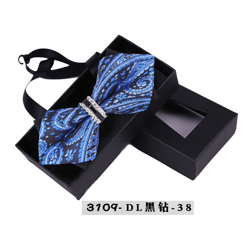 groomsman dress bow tie crystal metal collar flower evening dress wedding man wedding british shirt bow