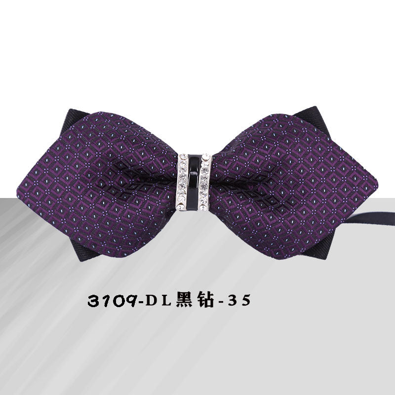 groomsman dress bow tie crystal metal collar flower evening dress wedding man wedding british shirt bow