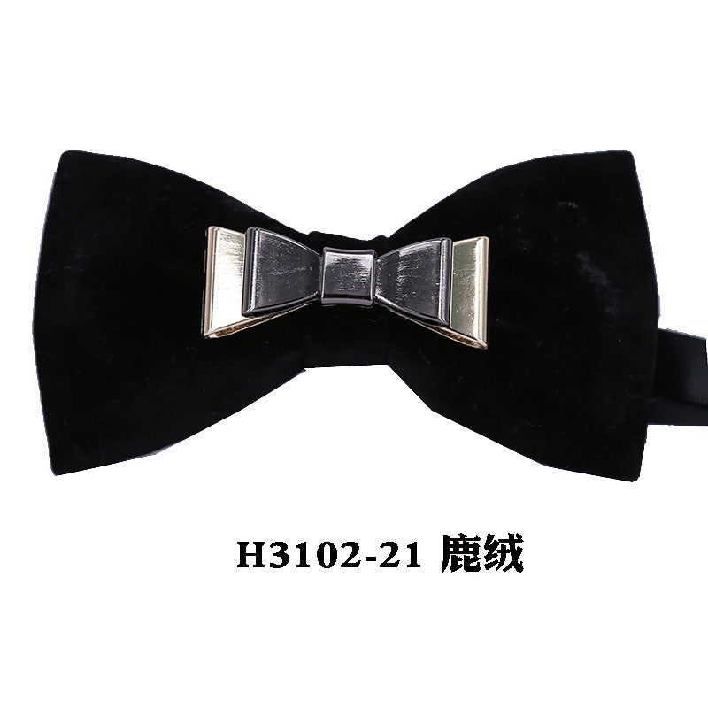 metal, wings, golden chain, goldfish, accessories, men's bow tie, Chinese style face collar flower