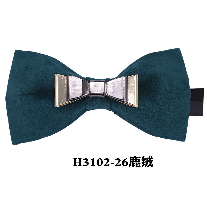 metal, wings, golden chain, goldfish, accessories, men's bow tie, Chinese style face collar flower