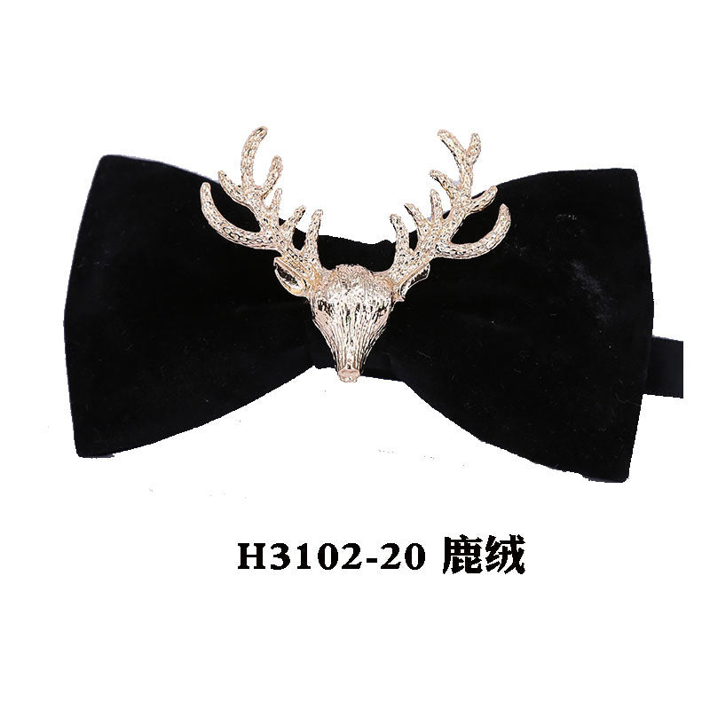 metal, wings, golden chain, goldfish, accessories, men's bow tie, Chinese style face collar flower