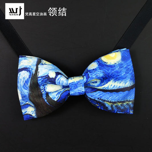 Printed Bow Tie Wedding Men Gentleman New Best Man Dress Bow Tie Color and pattern can be customized