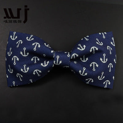 12-6CM Male Print Bow Tie Necklace Corsage Brooch Hair Accessories Headwear Customization