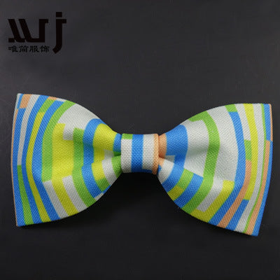 12-6CM Male Print Bow Tie Necklace Corsage Brooch Hair Accessories Headwear Customization