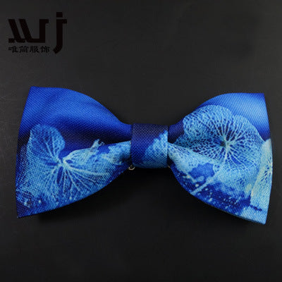 12-6CM Male Print Bow Tie Necklace Corsage Brooch Hair Accessories Headwear Customization