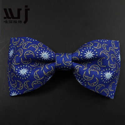 12-6CM Male Print Bow Tie Necklace Corsage Brooch Hair Accessories Headwear Customization