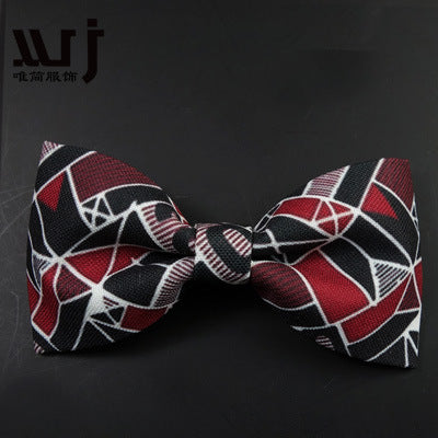 12-6CM Male Print Bow Tie Necklace Corsage Brooch Hair Accessories Headwear Customization