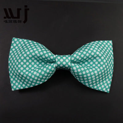 12-6CM Male Print Bow Tie Necklace Corsage Brooch Hair Accessories Headwear Customization