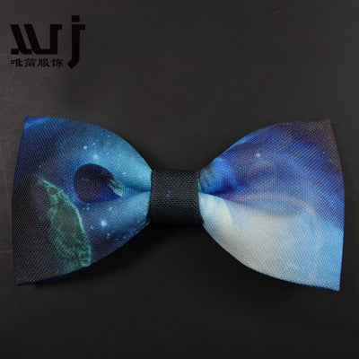 12-6CM Male Print Bow Tie Necklace Corsage Brooch Hair Accessories Headwear Customization