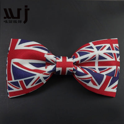 12-6CM Male Print Bow Tie Necklace Corsage Brooch Hair Accessories Headwear Customization