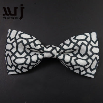 12-6CM Male Print Bow Tie Necklace Corsage Brooch Hair Accessories Headwear Customization