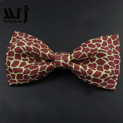 12-6CM Male Print Bow Tie Necklace Corsage Brooch Hair Accessories Headwear Customization