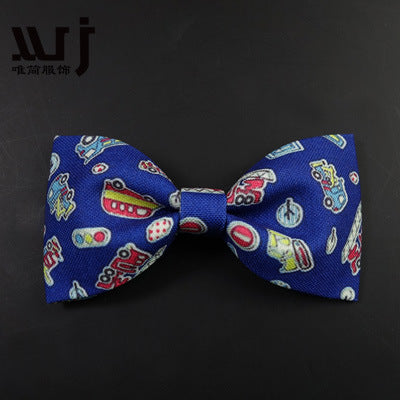 12-6CM Male Print Bow Tie Necklace Corsage Brooch Hair Accessories Headwear Customization