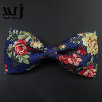 12-6CM Male Print Bow Tie Necklace Corsage Brooch Hair Accessories Headwear Customization