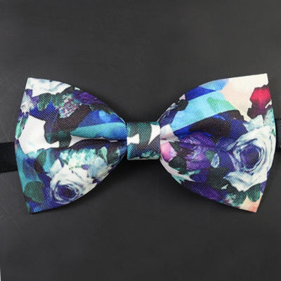 12-6CM Male Print Bow Tie Necklace Corsage Brooch Hair Accessories Headwear Customization