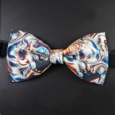 12-6CM Male Print Bow Tie Necklace Corsage Brooch Hair Accessories Headwear Customization