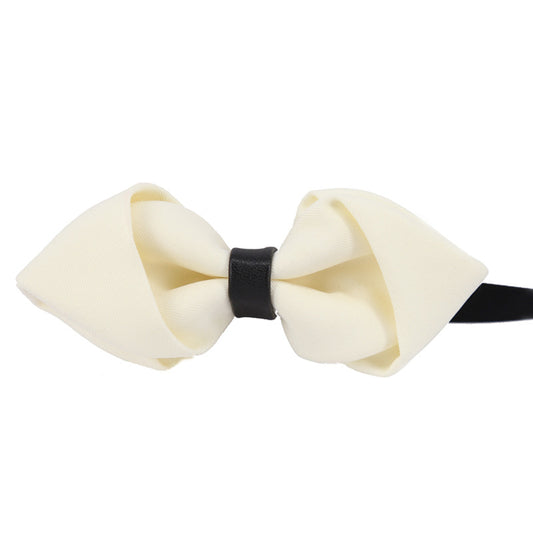 sharp angle bow tie wedding polyester silk bow tie men's solid color men's bow tie children's multi-color spot wholesale