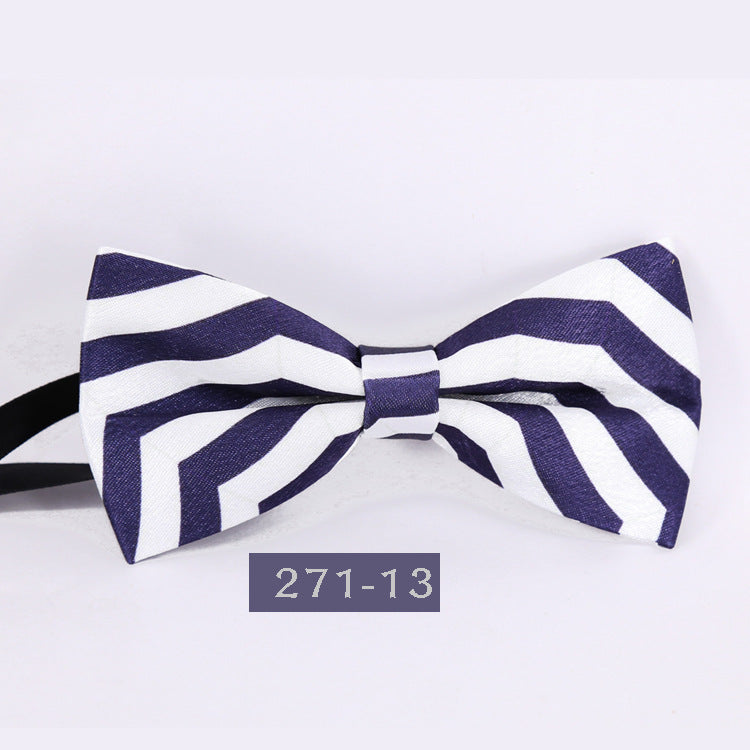 Trendy print plaid bow tie men's groom groomsman business party gentlemen men's bow tie special offer bow tie