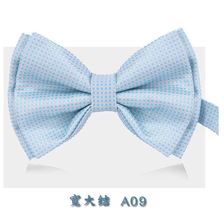 Men's Bow Tie Dark Blue Check Bow Tie Men's and Women's Flower Collar Wedding Groomsman Graduation Student Business Bow Tie