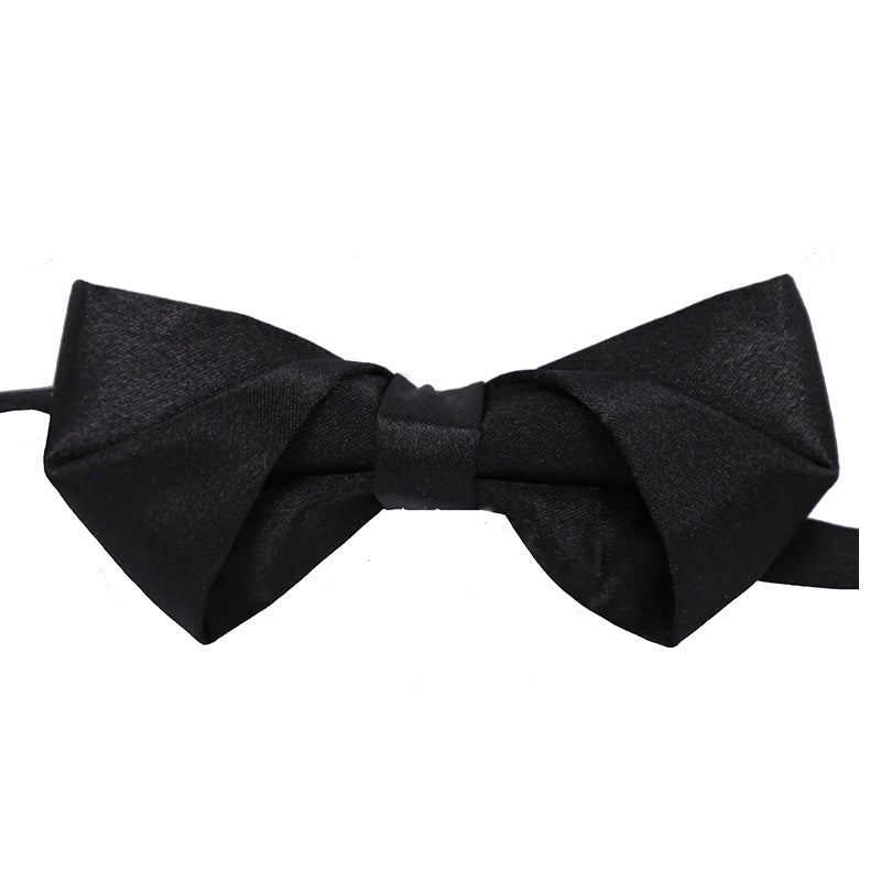 Fashionable wedding jujube red bow tie formal wear men's bow tie black classic bow tie extra hard bow bow metal buckle extra hard