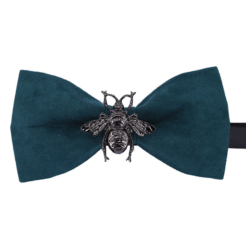 Groom, velvet bow tie, men, Nordic insects, wedding fashion, British Korean version, best man, bow tide, multi-color can be determined