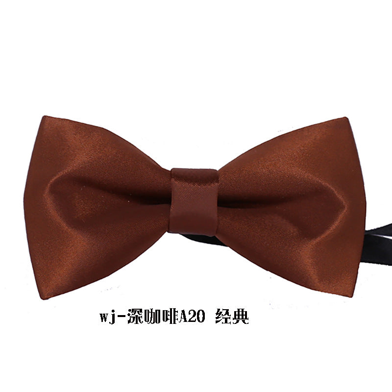 Fashionable wedding jujube red bow tie formal wear men's bow tie black classic bow tie extra hard bow bow metal buckle extra hard