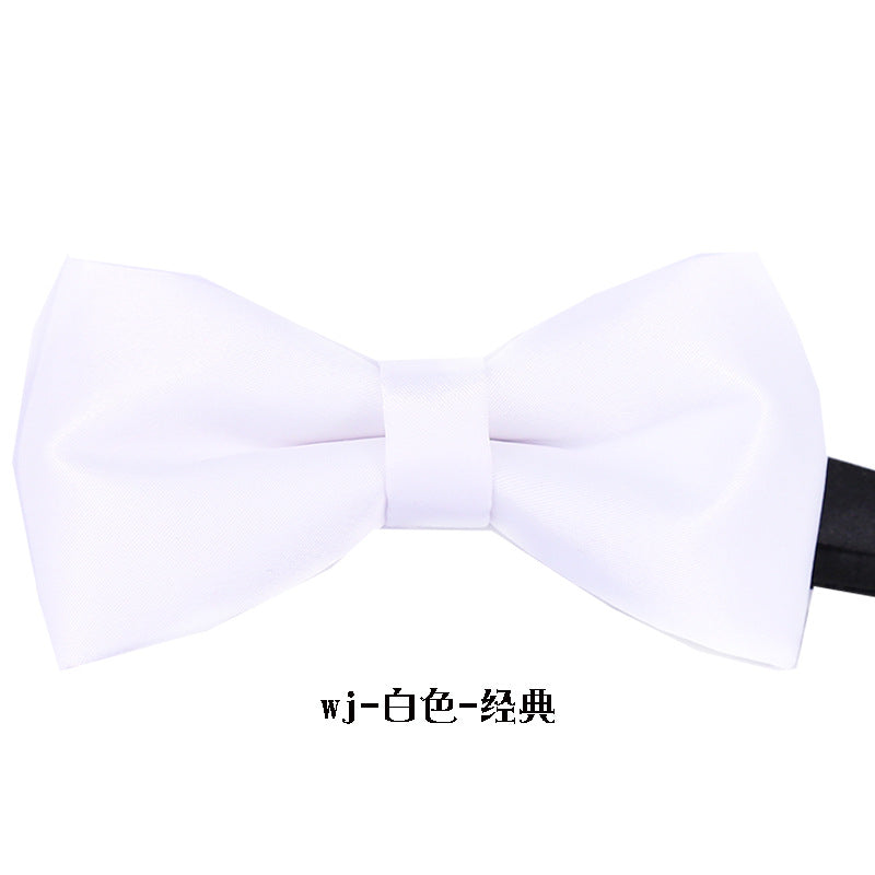 Fashionable wedding jujube red bow tie formal wear men's bow tie black classic bow tie extra hard bow bow metal buckle extra hard