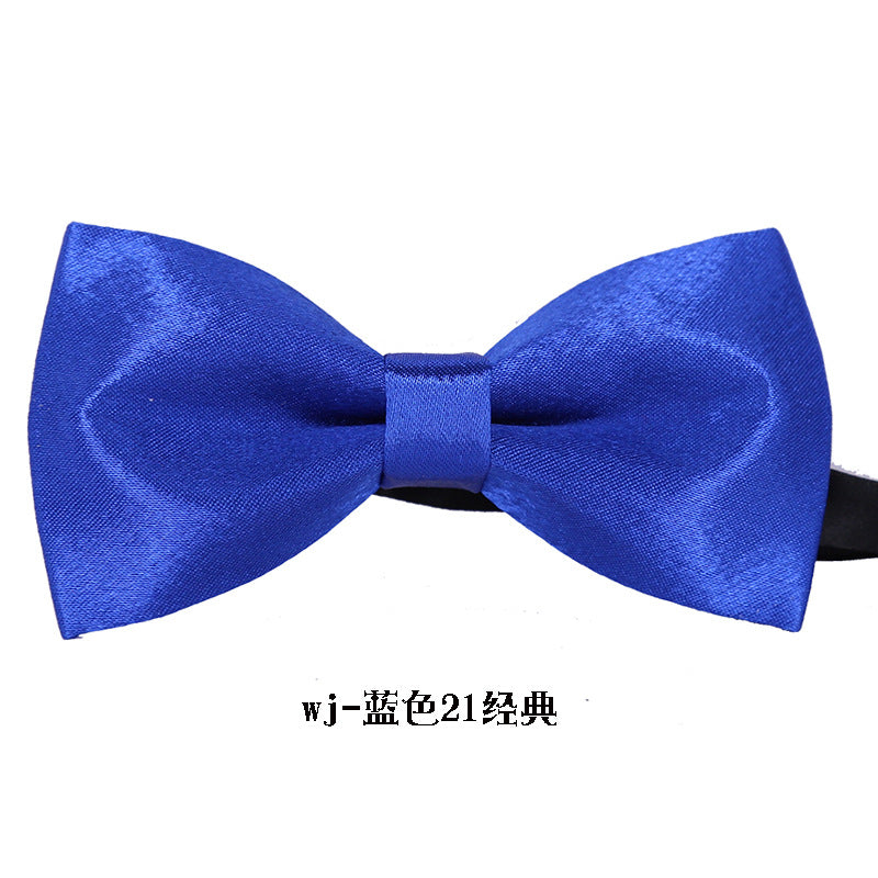 Fashionable wedding jujube red bow tie formal wear men's bow tie black classic bow tie extra hard bow bow metal buckle extra hard