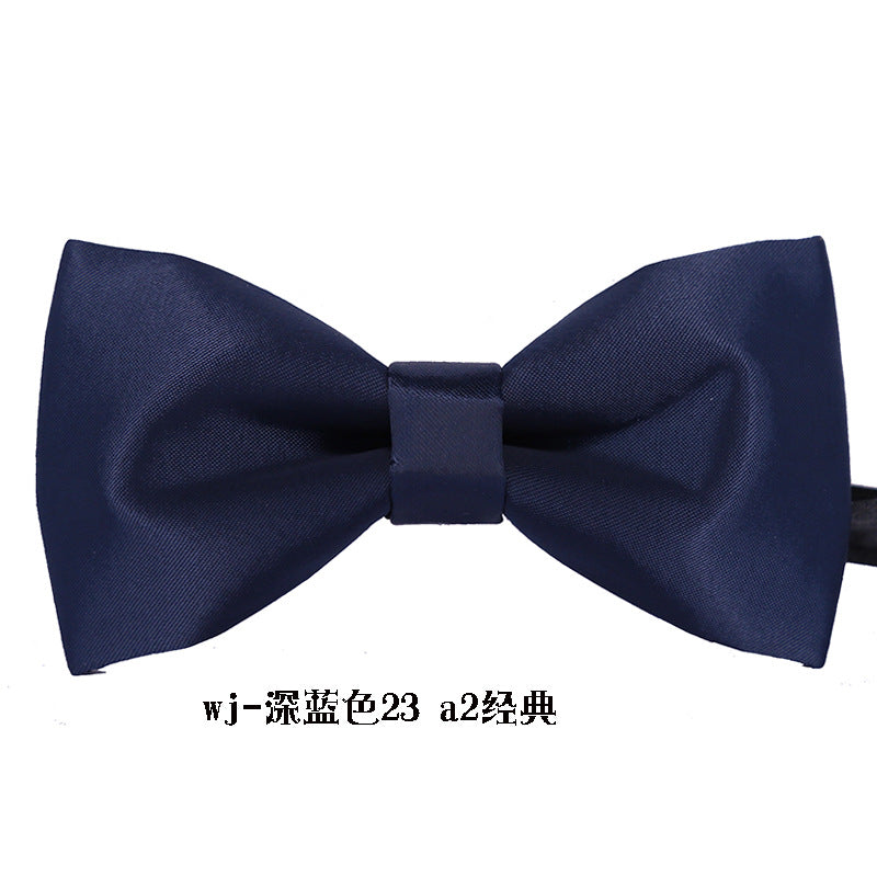 Fashionable wedding jujube red bow tie formal wear men's bow tie black classic bow tie extra hard bow bow metal buckle extra hard