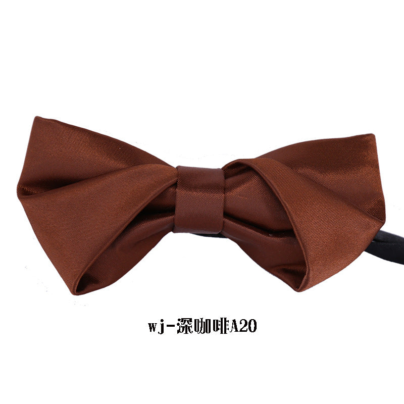 Fashionable wedding jujube red bow tie formal wear men's bow tie black classic bow tie extra hard bow bow metal buckle extra hard