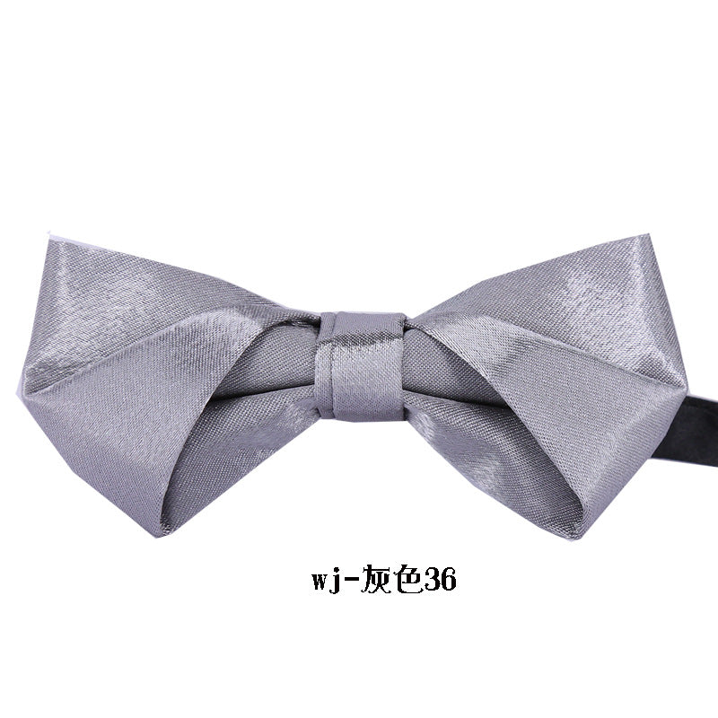 Fashionable wedding jujube red bow tie formal wear men's bow tie black classic bow tie extra hard bow bow metal buckle extra hard