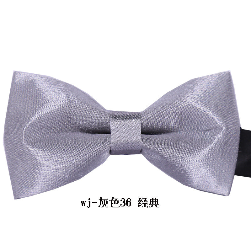 Fashionable wedding jujube red bow tie formal wear men's bow tie black classic bow tie extra hard bow bow metal buckle extra hard