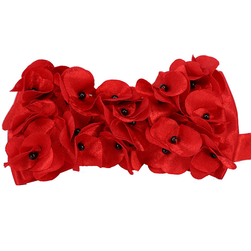 men's flower social people bow tie bow tie handmade bow tie authentic male bow tie man wedding wedding red