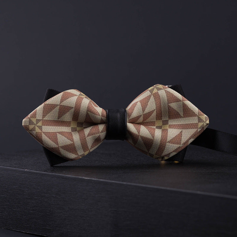 sharp angle bow tie wedding polyester silk bow tie men's solid color men's bow tie children's multi-color spot wholesale